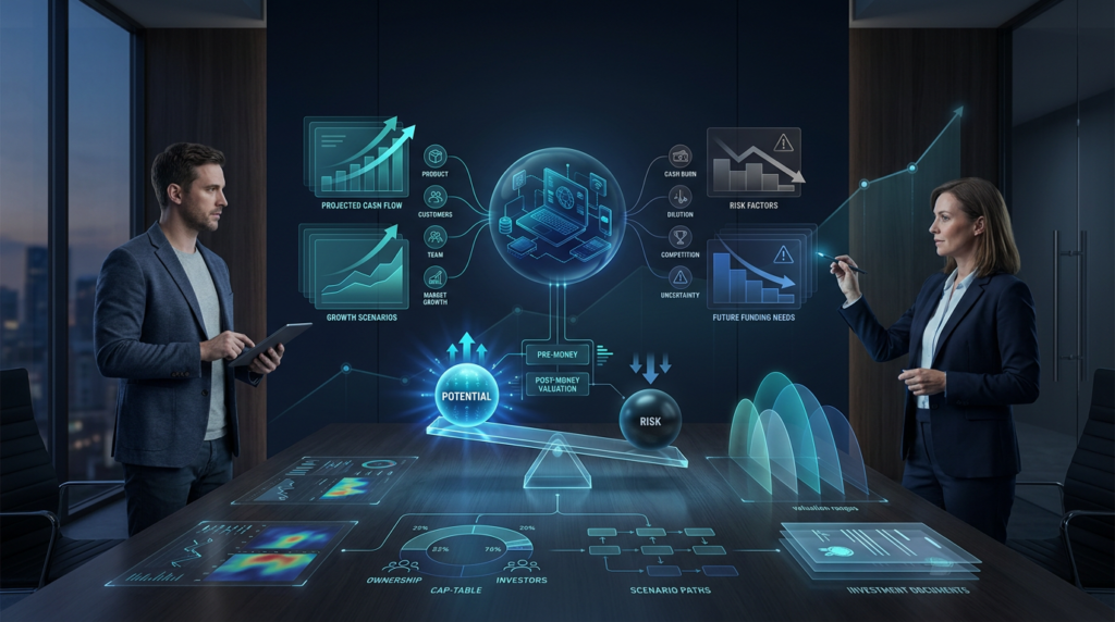 Startup valuation methods used to estimate the value of an early-stage company